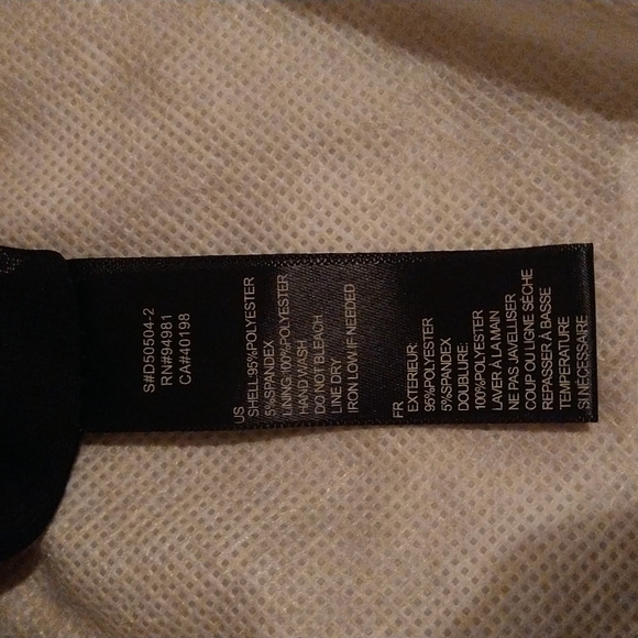 Strapless black with silver sheen top - Picture 5 of 5